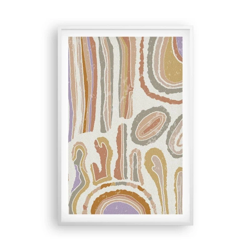 Plakat w białej ramie - Barwne przekroje - 61x91 cm