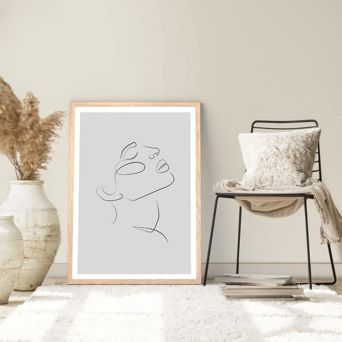 Plakat w ramie jasny dąb - Meandry marzenia - 50x70 cm