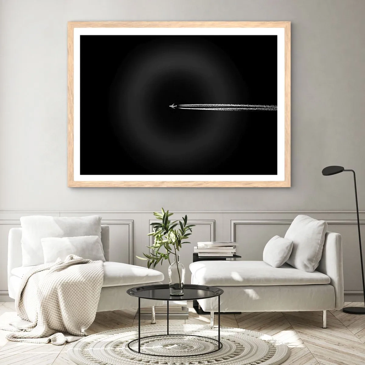 Plakat w ramie jasny dąb - W inny wymiar - 100x70 cm