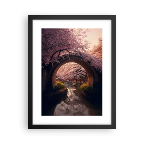 Plakat w czarnej ramie - Japońska wiosna - 30x40 cm