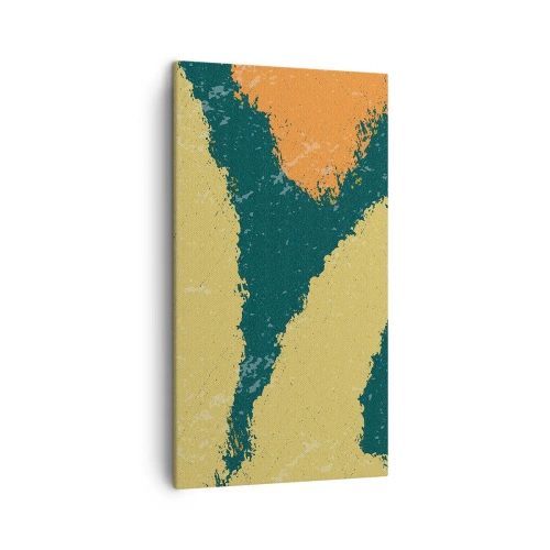 Obraz na płótnie - Abstrakcja – powolnym ruchem - 45x80 cm