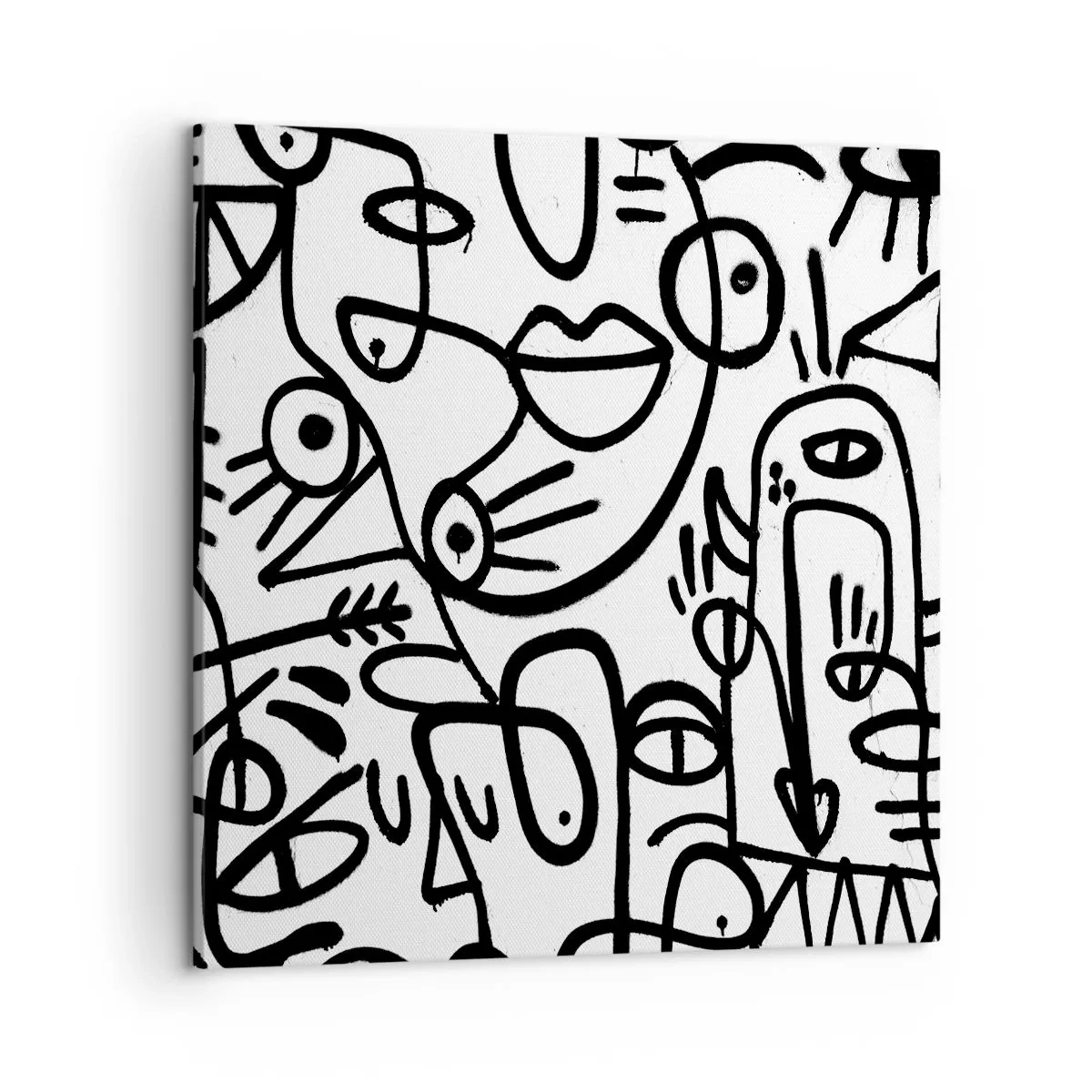 Obraz na płótnie - Twarze i miraże - 50x50 cm