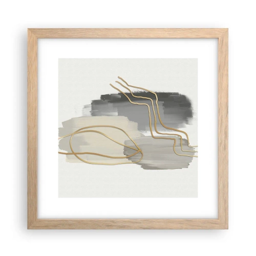 Plakat w ramie jasny dąb - Trwanie i ruch - 30x30 cm