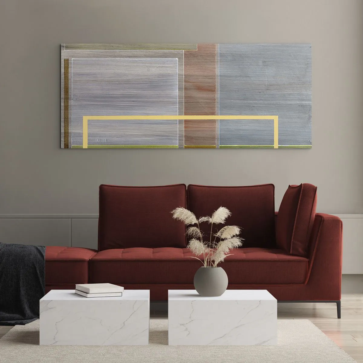 Obraz na szkle - Prosto i spokojnie - 100x40 cm