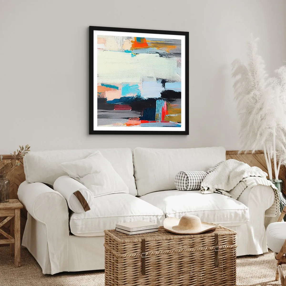 Plakat w czarnej ramie - Jest metoda? - 60x60 cm