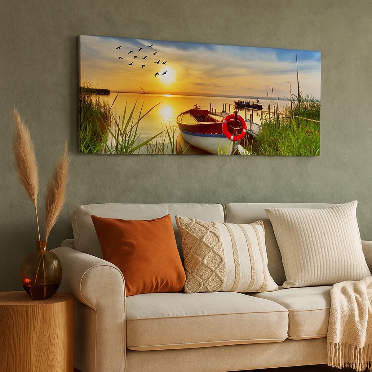 Obraz na płótnie - Kormorany odlatują już - 30x30 cm