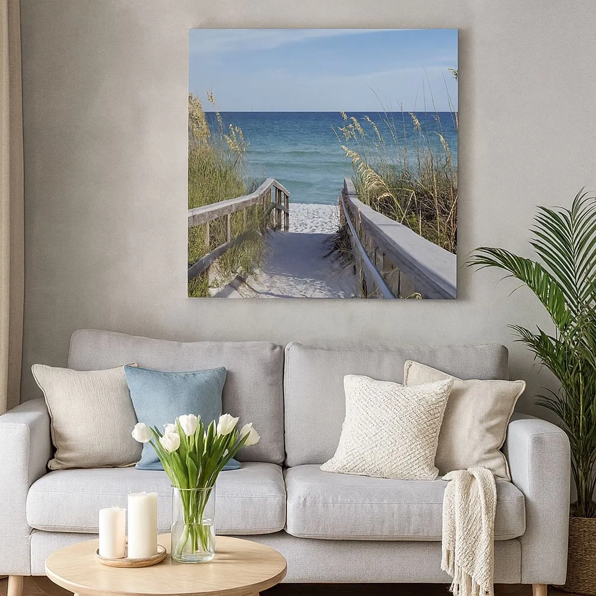 Obraz na płótnie - W słońcu, na wietrze - 30x30 cm