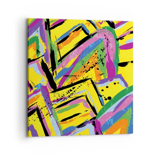 Obraz na płótnie - Aż krzyczy z radości - 70x70 cm