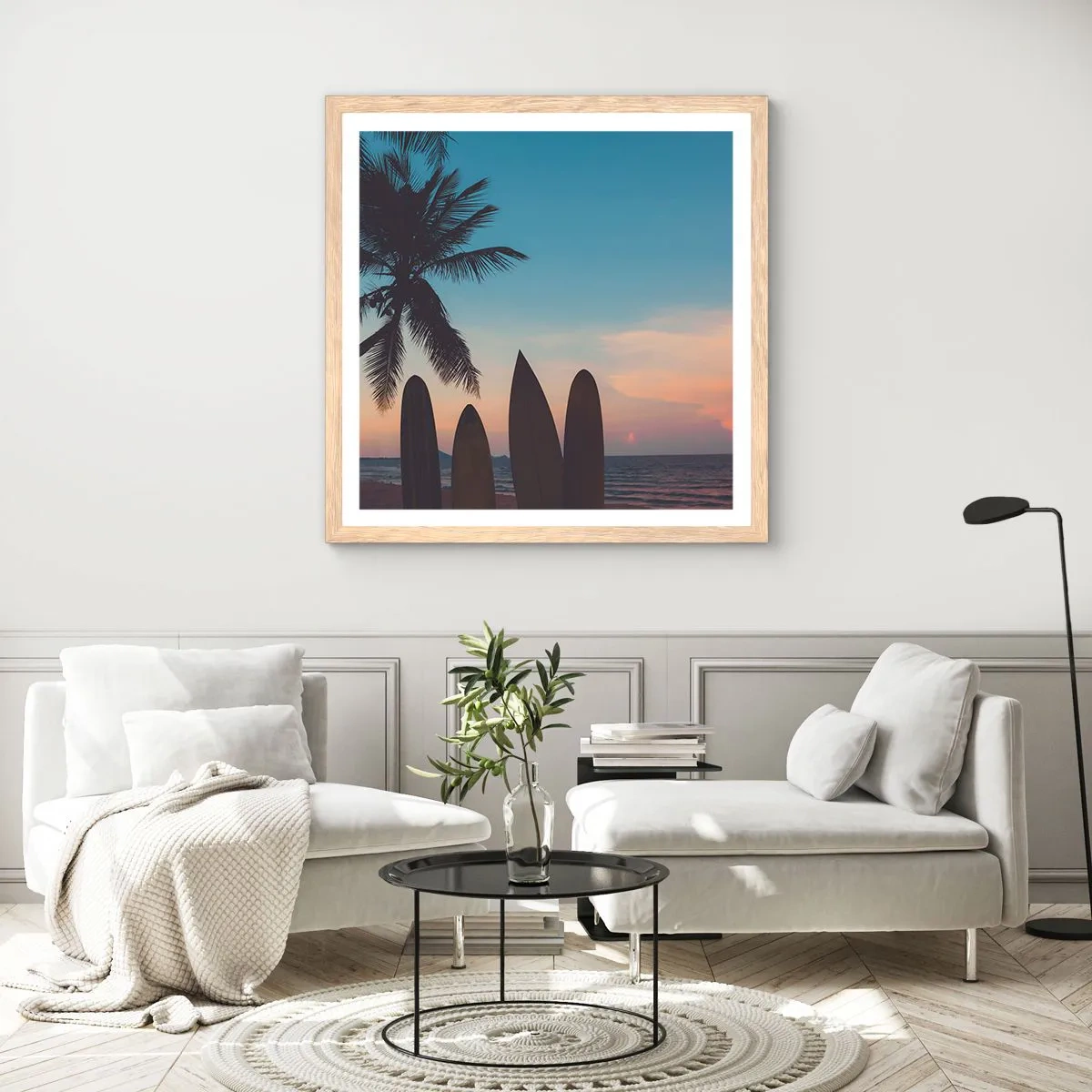 Plakat w ramie jasny dąb - Jutro też będzie zabawa - 30x30 cm