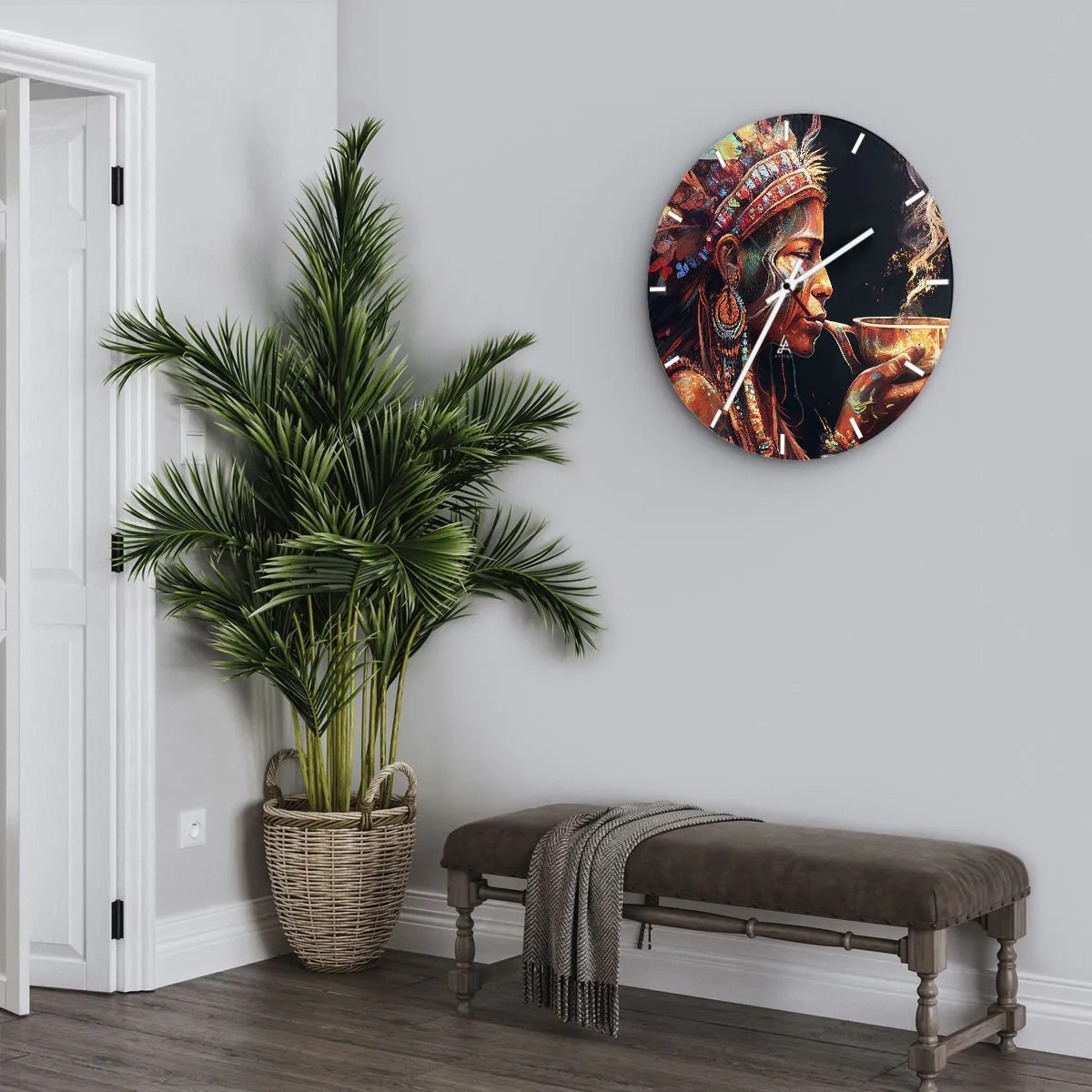 Zegar ścienny - Magiczny rytuał - 40x40 cm