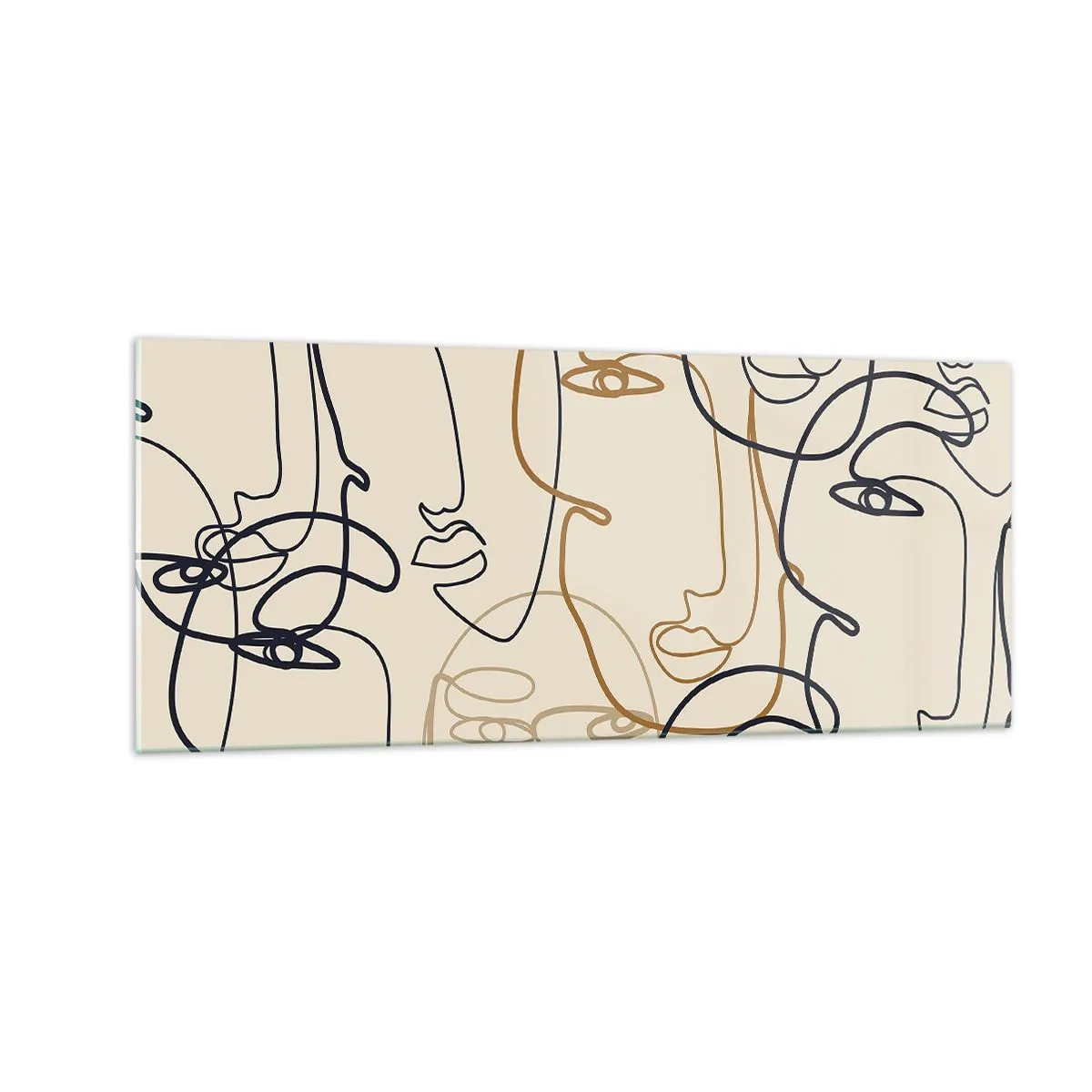 Obraz na szkle - Portret zwielokrotniony - 100x40 cm