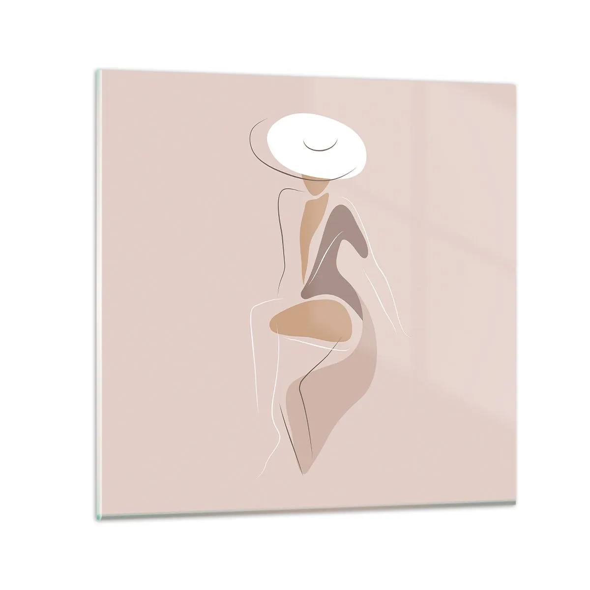 Obraz na szkle - Damą być - 40x40 cm