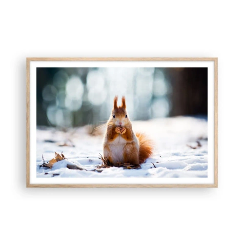 Plakat w ramie jasny dąb - I co tak patrzysz? - 91x61 cm