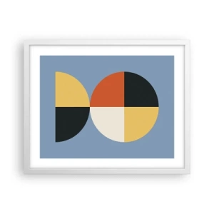 Plakat w białej ramie - Patrz i licz - 50x40 cm