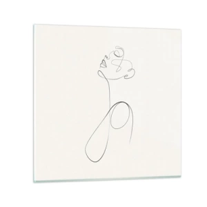 Obraz na szkle - Zapętlona w marzeniach - 40x40 cm