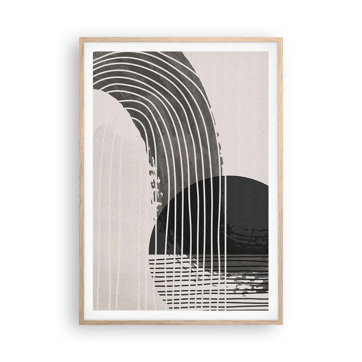 Plakat w ramie jasny dąb - Tam i z powrotem - 70x100 cm