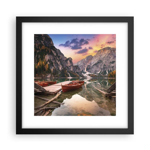 Plakat w czarnej ramie - Obietnica dnia - 30x30 cm