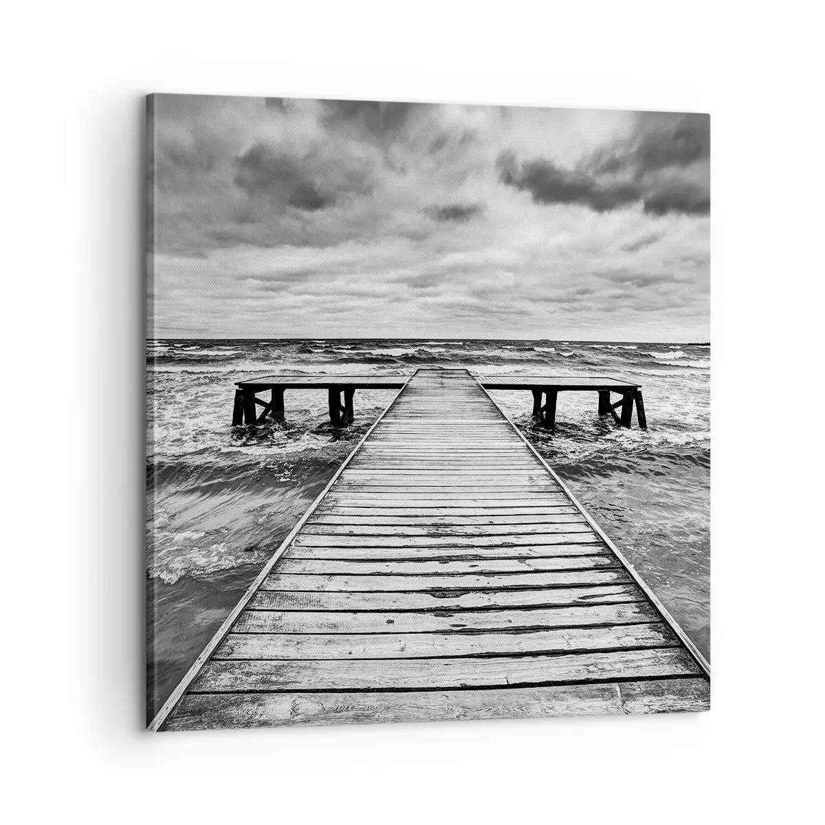 Obraz na płótnie - Czekam na wiatr, co rozgoni… - 60x60 cm