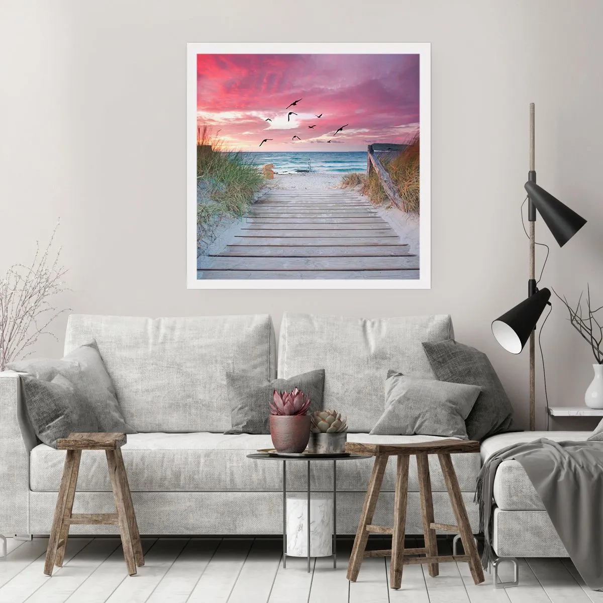 Plakat - Bałtycka impresja - 40x40 cm
