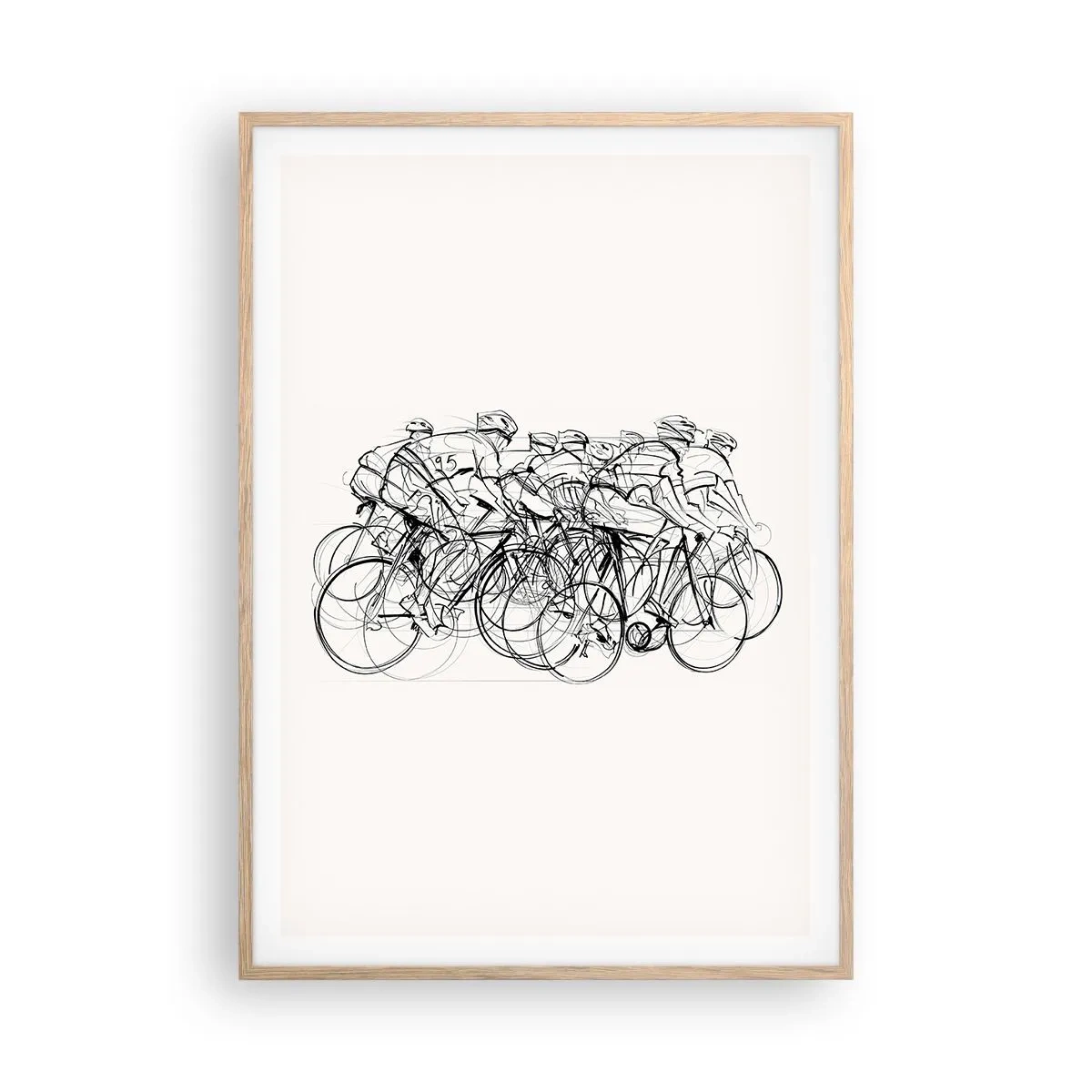 Plakat w ramie jasny dąb - Wespół w zespół - 70x100 cm