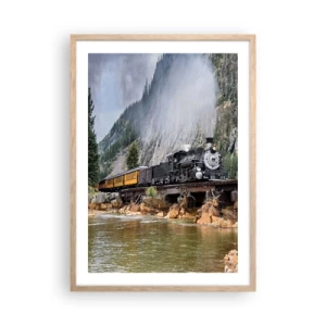 Plakat w ramie jasny dąb - A dokąd to? Dokąd? - 50x70 cm