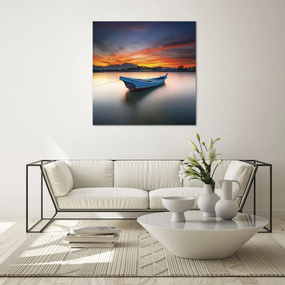 Obraz na szkle - Nadchodzi dobra noc - 70x70 cm