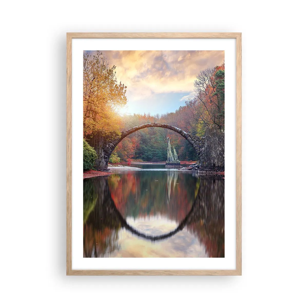 Plakat w ramie jasny dąb - Po drugiej stronie lustra - 50x70 cm