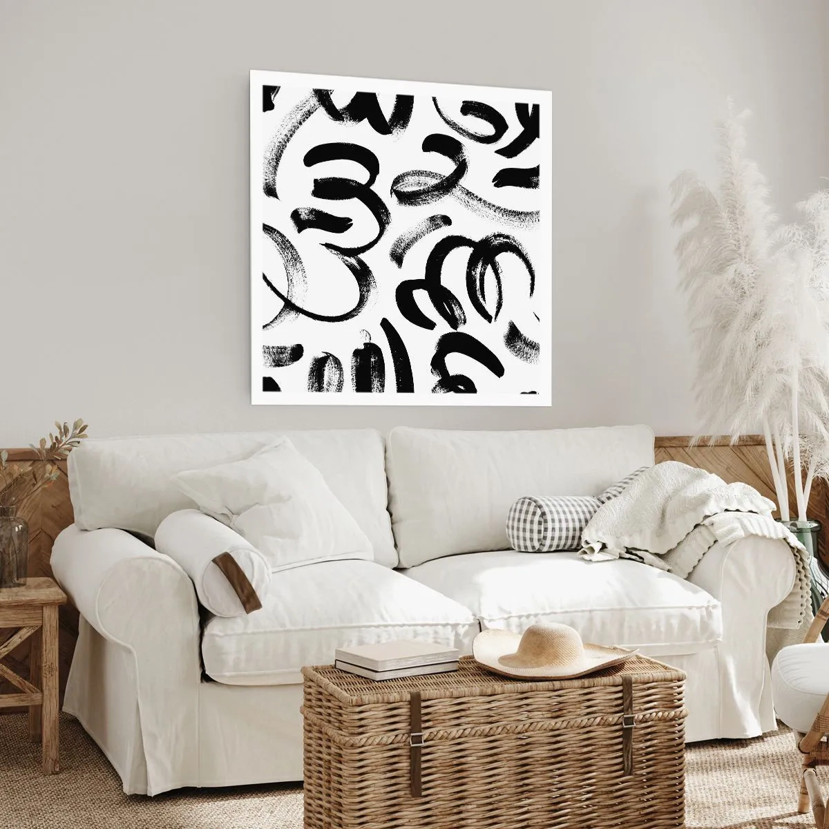 Plakat - Czarno na białym - 50x50 cm