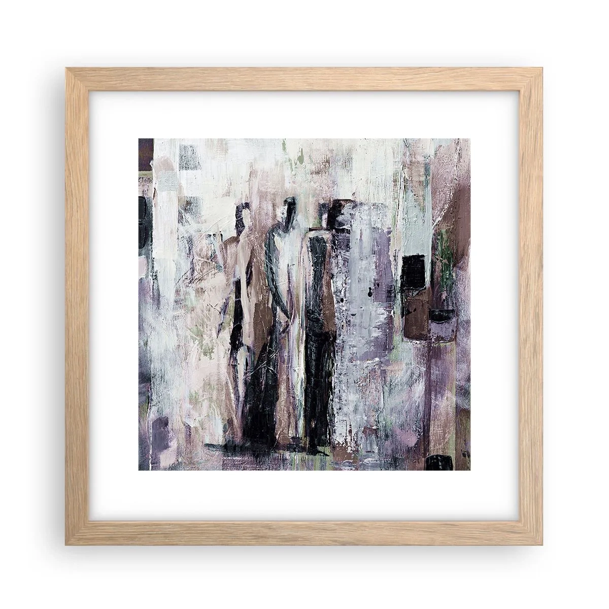 Plakat w ramie jasny dąb - Tajemnicza trójka - 30x30 cm