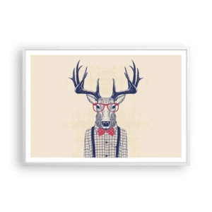 Plakat w białej ramie - Zabawna ekstrawagancja - 100x70 cm