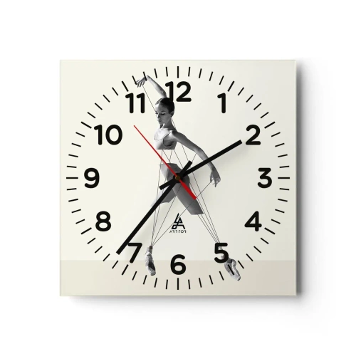 Zegar ścienny - W teatrze świata - 40x40 cm