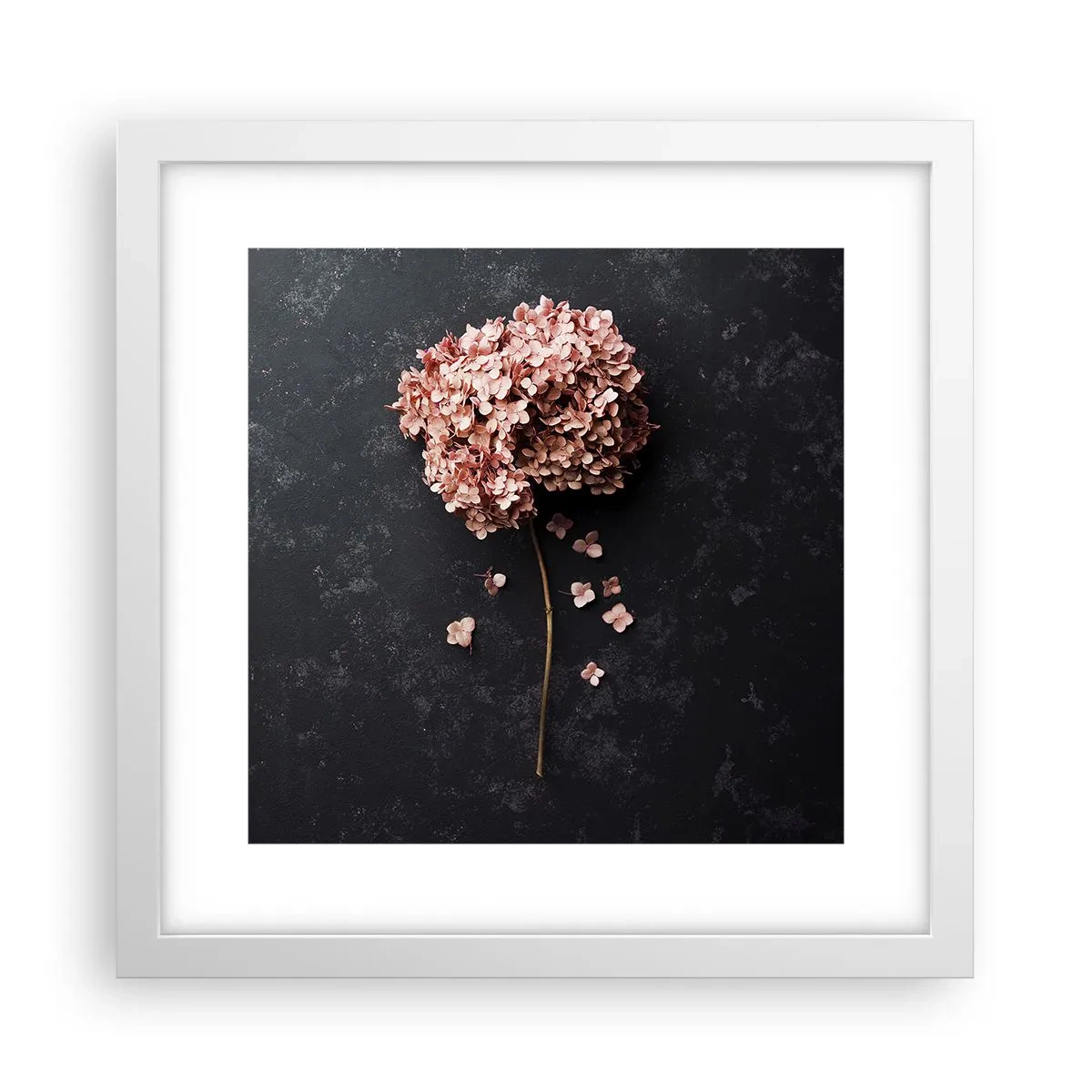 Plakat w białej ramie - Prawdziwie romantyczny znak - 30x30 cm