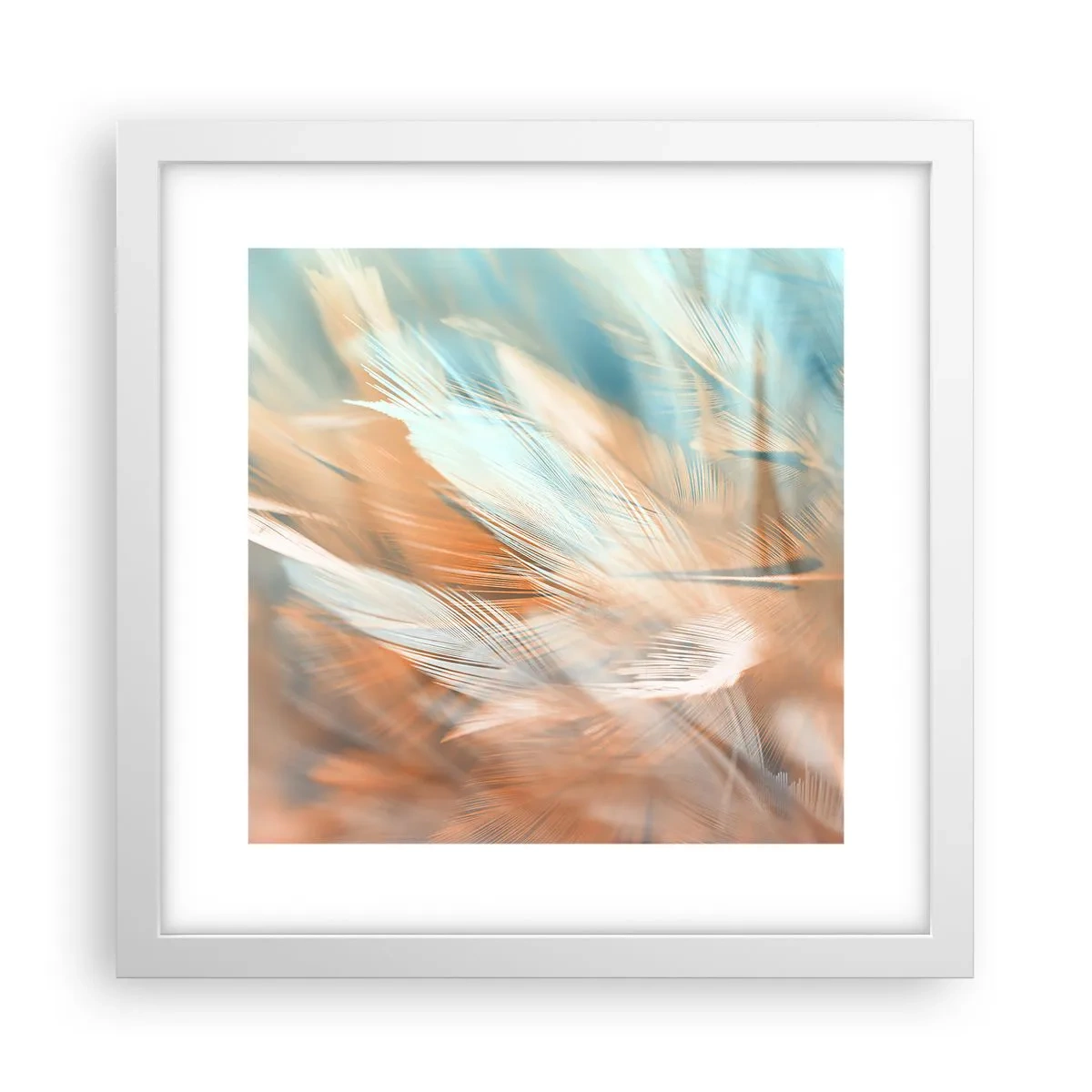 Plakat w białej ramie - W krainie łagodności - 30x30 cm