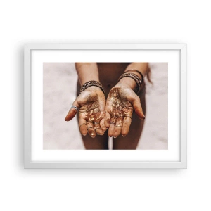 Plakat w białej ramie - Dar dla ciebie - 40x30 cm