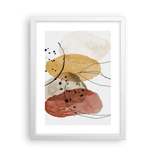 Plakat w białej ramie - Jak powietrze lekkie, przejrzyste - 30x40 cm