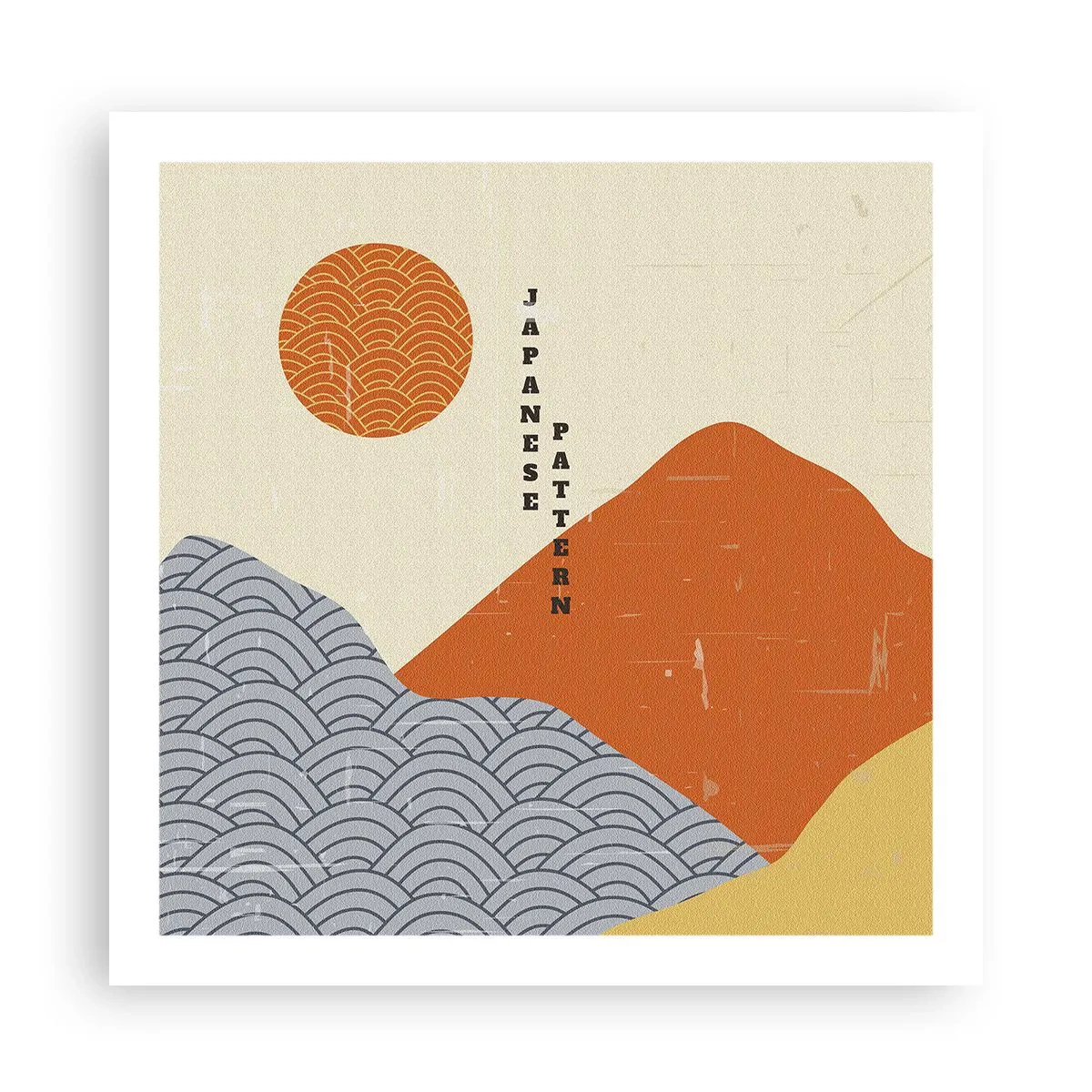 Plakat - W japońskim duchu - 60x60 cm