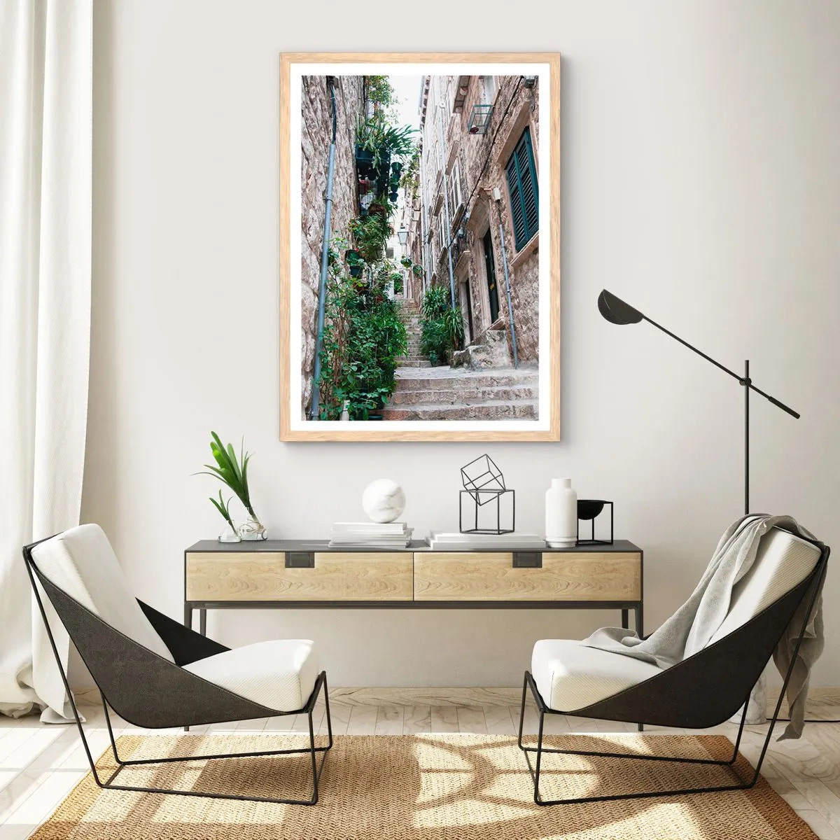 Plakat w ramie jasny dąb - Starego miasta czar - 70x100 cm
