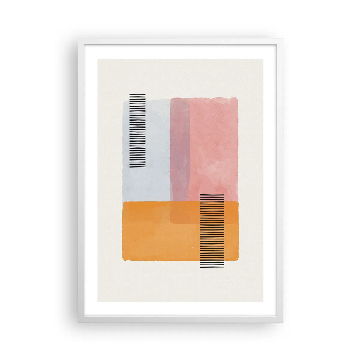 Plakat w białej ramie - Z kąta w kąt - 50x70 cm