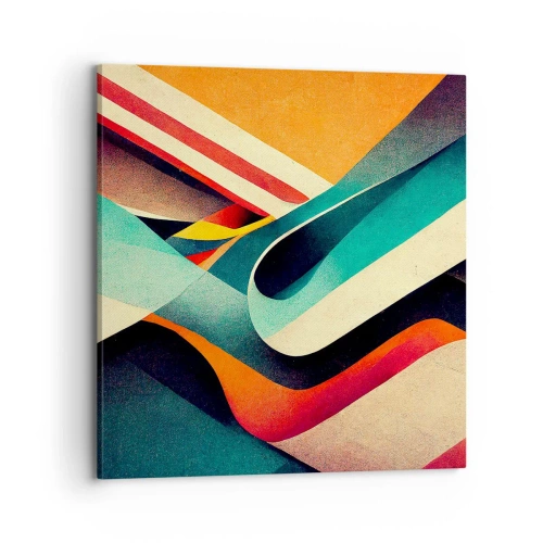 Obraz na płótnie - Kompozycja intensywna - 70x70 cm