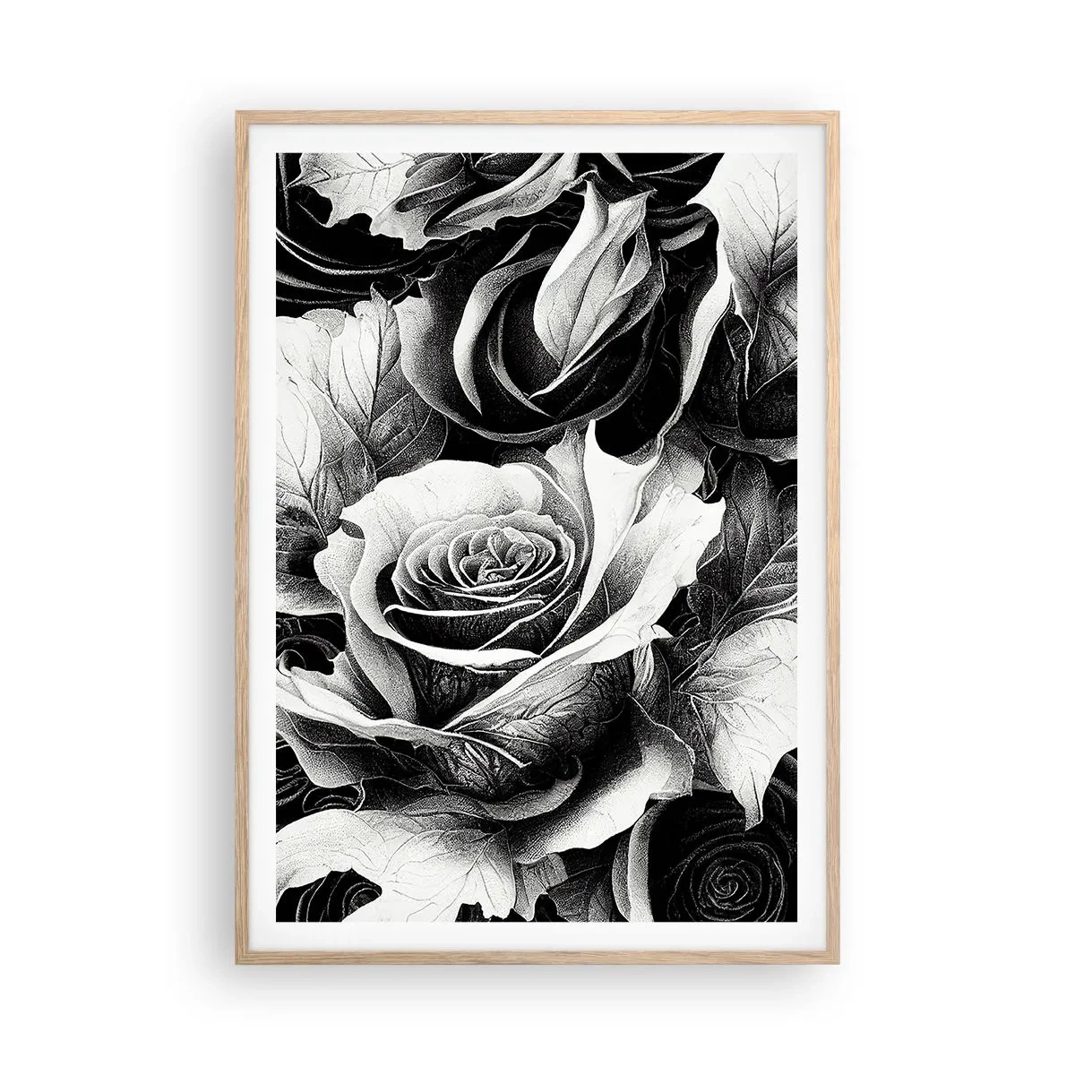 Plakat w ramie jasny dąb - Zawsze królowa - 70x100 cm