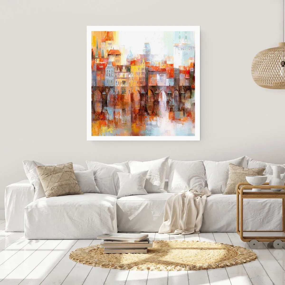 Plakat - Pod mostem też pięknie - 50x50 cm