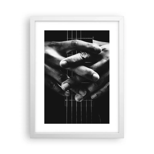 Plakat w białej ramie - Modlitwa artysty - 30x40 cm