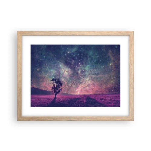 Plakat w ramie jasny dąb - Pod magicznym niebem - 40x30 cm