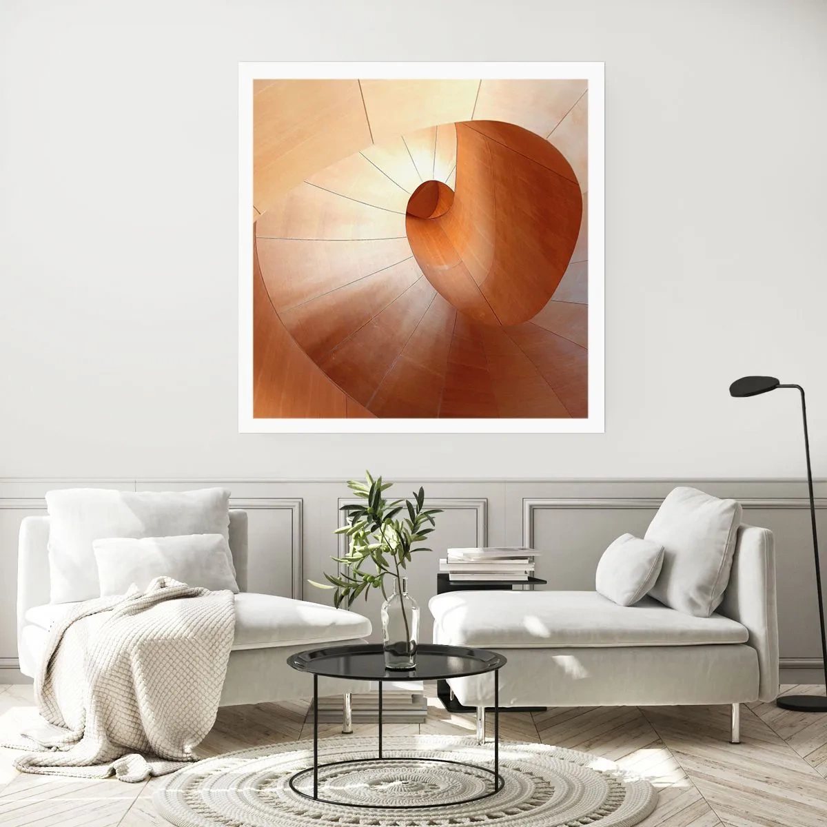 Plakat - Architektoniczna serpentyna - 60x60 cm