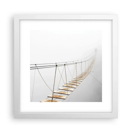 Plakat w białej ramie - Dokąd cię zaprowadzi? - 30x30 cm