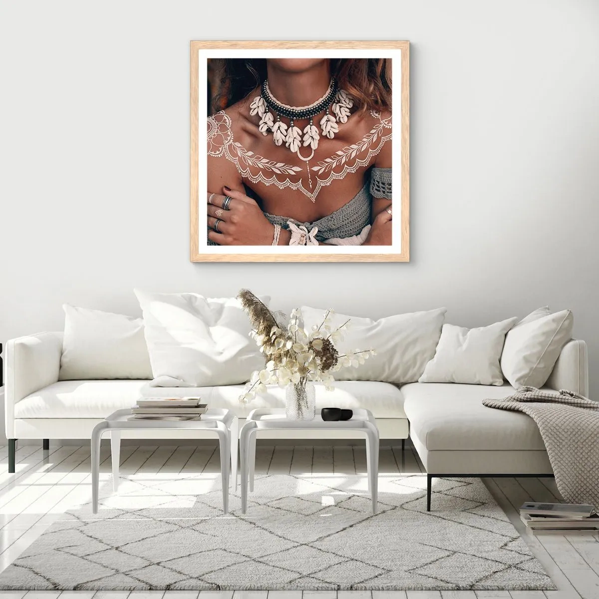 Plakat w ramie jasny dąb - Talizmany, rytuały kobiecości - 60x60 cm