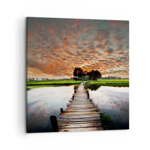 Obraz na płótnie - Rozłóż ramiona - oddychaj  - 50x50 cm
