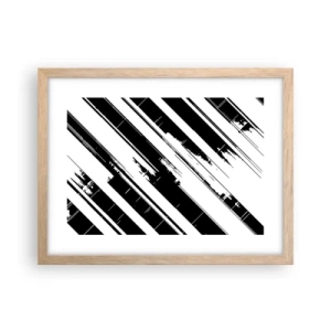 Plakat w ramie jasny dąb - Kompozycja intensywna i dynamiczna - 40x30 cm