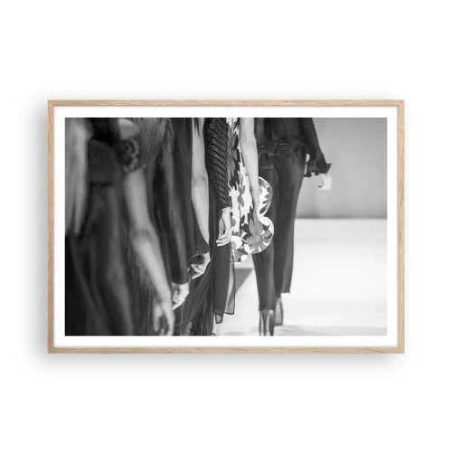 Plakat w ramie jasny dąb - Stylowa parada - 100x70 cm