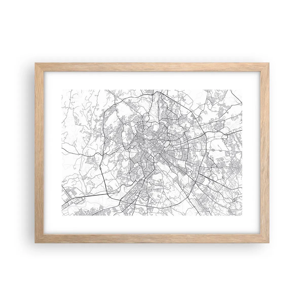 Plakat w ramie jasny dąb - Rzymski krąg - 40x30 cm